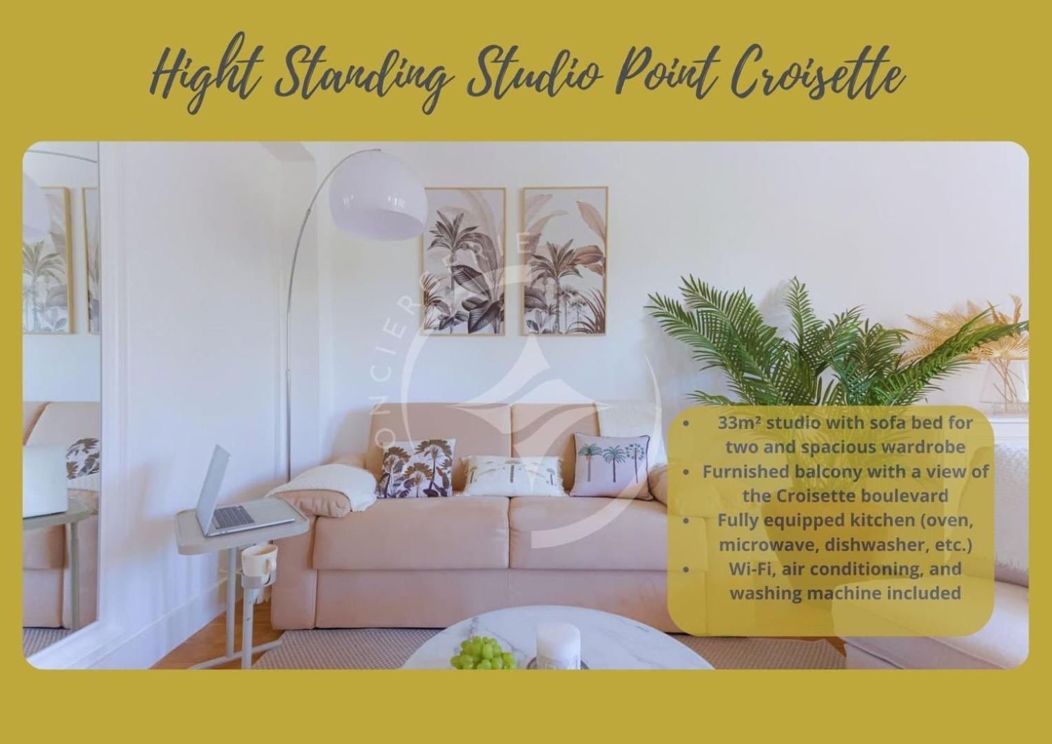 Hight Standing Studio Point Croisette Cannes Bagian luar foto